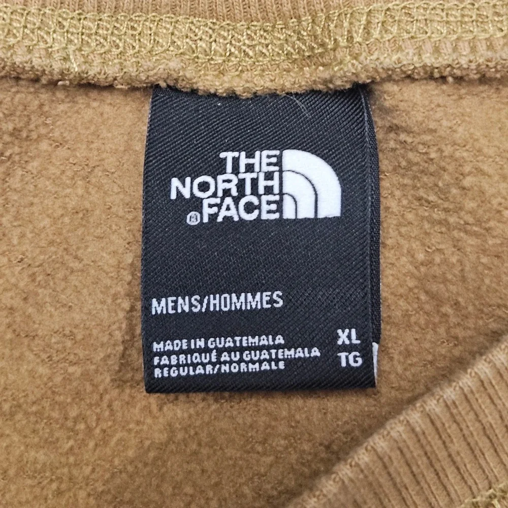 The North Face Crewneck Sweatshirt XL‎ Tan Fleece-Lined Pullover Outdoor Casual